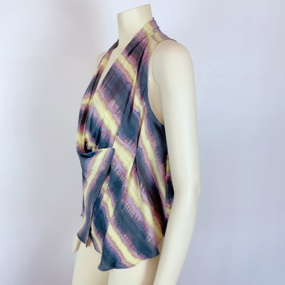 Free People Sleeveless Scoop Neck Faux Wrap Blouse - Picture 2 of 6